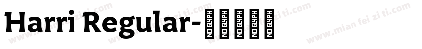 Harri Regular字体转换